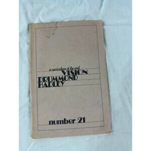 Rare First Edition Poetry Chapbook by Drummond Drum Hadley Vision A curriculum